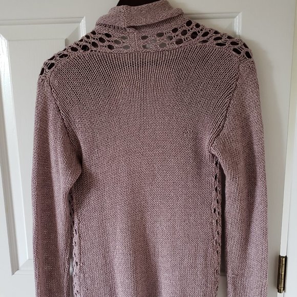 monk & lou Mauve Sweater Acrylic/Cotton Blend XXS - Picture 4 of 5